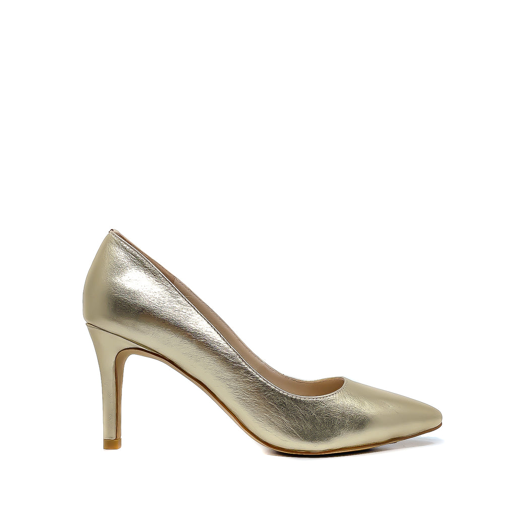 Pale gold court clearance shoes