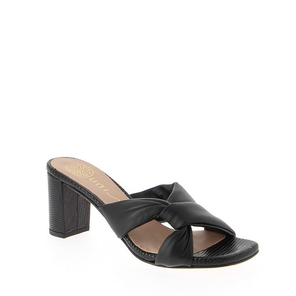 Unisa Moron Black Heeled Slide