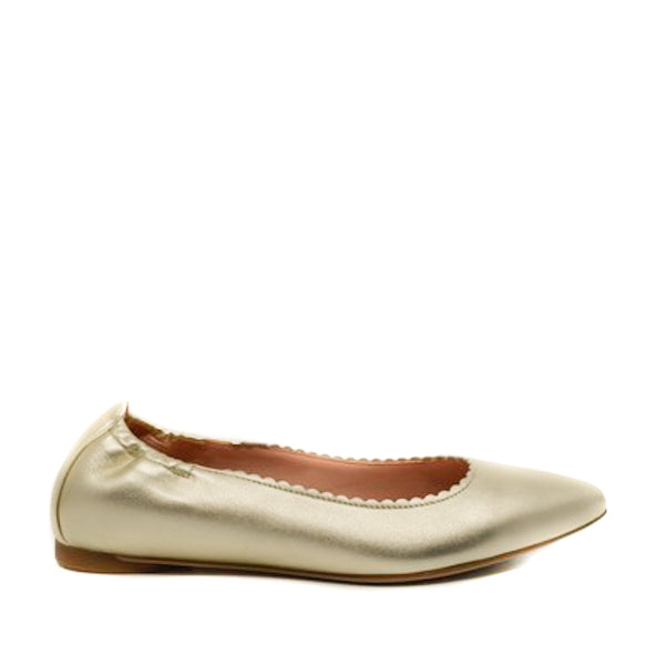 Unisa Aspas Gold Ballet Flat