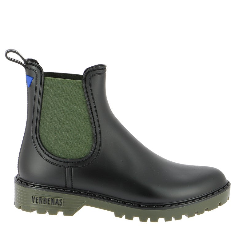 Verbenas Gaudi Waterproof Gumboot Black Khaki 