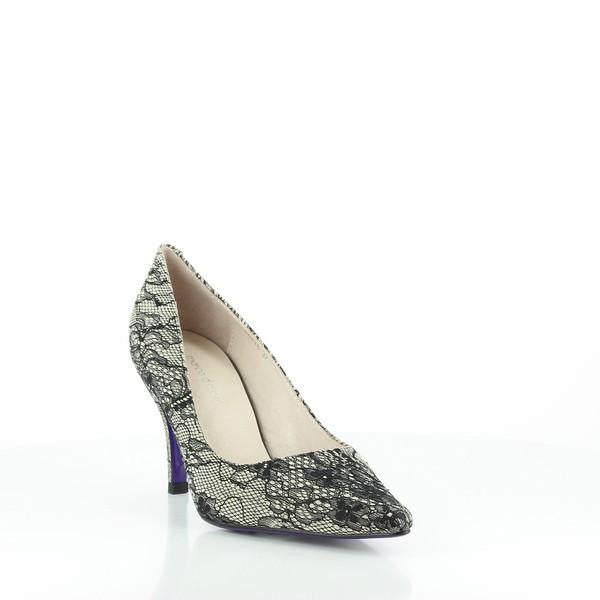 Marco Dalessi Mayt Black Lace Court Shoe