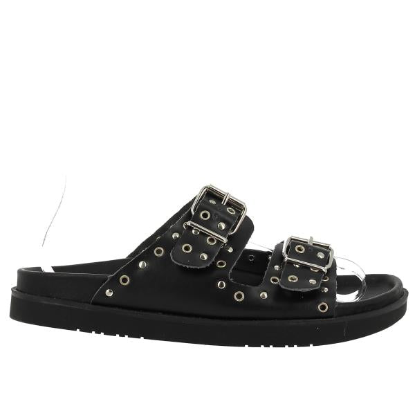 Explore the inner side of Plakton's 505680 Black Studs Sandals to find a smooth, leather lining offering luxurious comfort. Crafted with precision, this detail ensures a cozy fit for all-day wear.