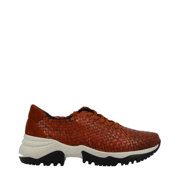 Quait Orange Leather Sneaker