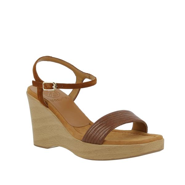 Unisa Rita Dark Tan Wedge Sandal